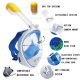 Full Face Snorkel Mask | Face Mask Snorkel Summer | $29.98