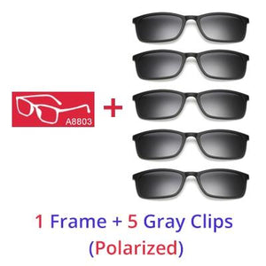5 In 1 Magnetic Lens Swappable Sunglasses | Magnetic Polarized | $38.78