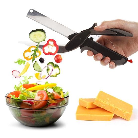 Buy Clever Cutter 2 In 1 Cutting Board And Knife Scissors for just 28.90  USD –
